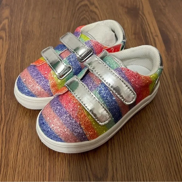 NEW Nina Multicolor Sequin Sneakers Size 8 US - Picture 1 of 4